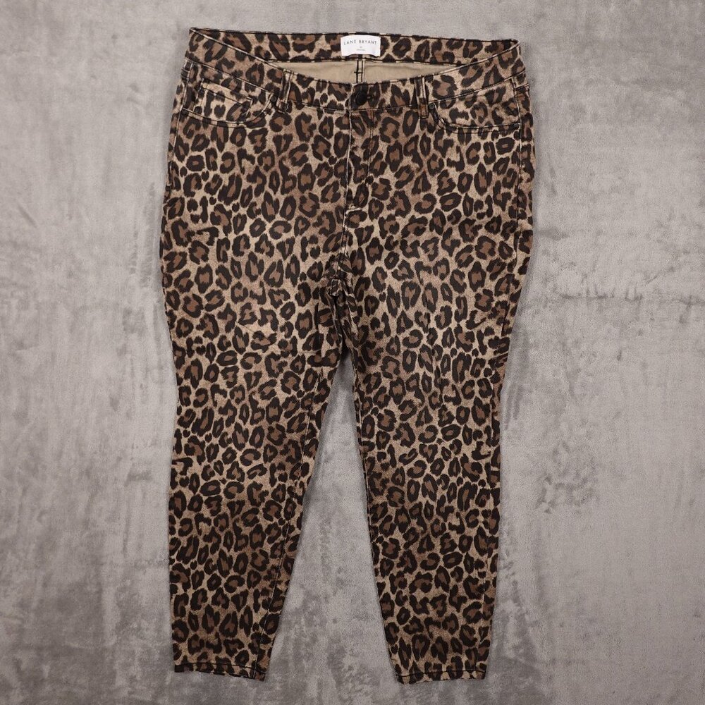 Lane Bryant Leopard Print Cropped Pants